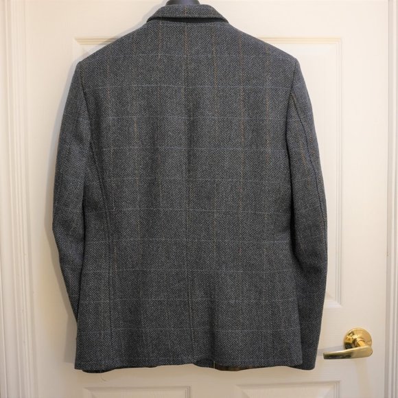 Ted Baker Men's Notch Lapel Single Breasted Tweed Blazer Jacket Gray Size 3 - Picture 3 of 5